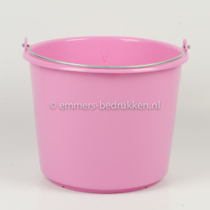 roze emmers, 12 liter emmers, Kalver emmers